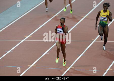 USA's women relay for the 4X100 meters wins the gold medal during the ...