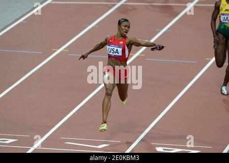 USA's women relay for the 4X100 meters wins the gold medal during the ...