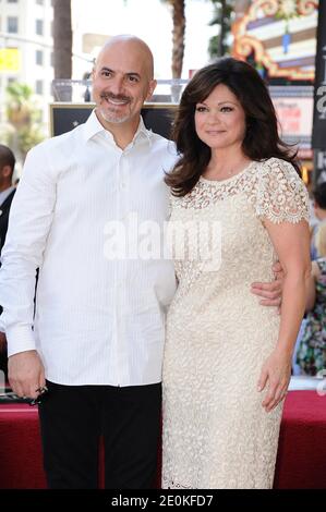 Valerie Bertinelli posing with her husband Tom Vitale is honored with a Star on the Hollywood Walk of Fame in Los Angeles, CA, USA on August 22, 2012. Photo by Lionel Hahn/ABACAPRESS.COM Stock Photo