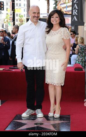 Valerie Bertinelli posing with her husband Tom Vitale is honored with a Star on the Hollywood Walk of Fame in Los Angeles, CA, USA on August 22, 2012. Photo by Lionel Hahn/ABACAPRESS.COM Stock Photo