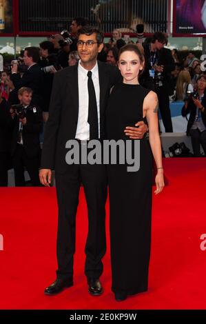 Director Ramin Bahrani and screenwriter Hallie Elizabeth Newton attending the 'At Any Price' premiere during the 69th Venice Film Festival held at the Palazzo del Cinema in Venice, Italy on August 31, 2012. Photo by Nicolas Genin/ABACAPRESS.COM Stock Photo