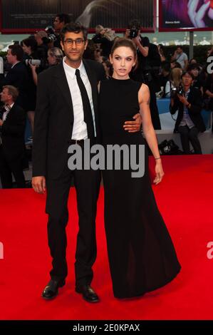 Director Ramin Bahrani and screenwriter Hallie Elizabeth Newton attending the 'At Any Price' premiere during the 69th Venice Film Festival held at the Palazzo del Cinema in Venice, Italy on August 31, 2012. Photo by Nicolas Genin/ABACAPRESS.COM Stock Photo