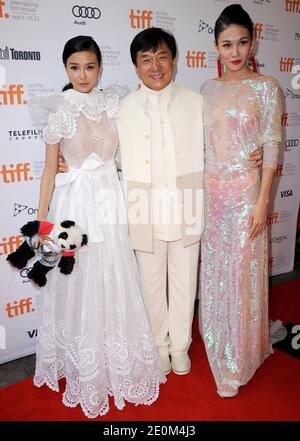 Jackie Chan, Zhang Lanxing and Yao Xingtong attend 'In Conversation with Jackie Chan' screening during the 37th Toronto International Film Festival TIFF, in Toronto, Canada on September 9, 2012. Photo by Lionel Hahn/ABACAPRESS.COM Stock Photo