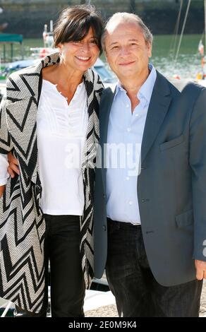Patrick Braoude and his wife attending the 14th Festival of TV Fiction in La Rochelle, France, on September 14, 2012. Photo by Patrick Bernard/ABACAPRESS.COM Stock Photo