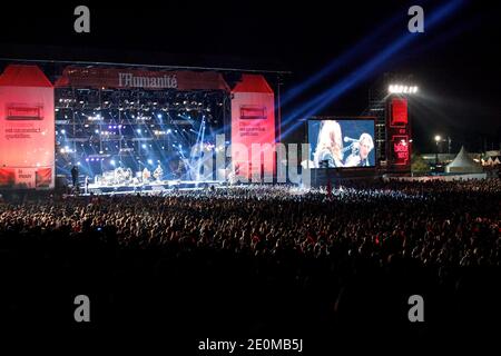 Patti Smith performing live during the concert hosted as part of 'La Fete de L'Humanite' in La Courneuve near Paris, France on September 15, 2012. Photo by Audrey Poree/ABACAPRESS.COM Stock Photo