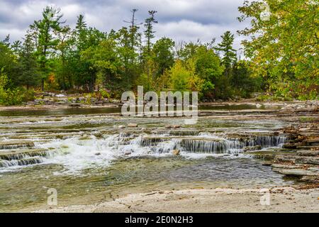 Crowe Bridge Conservation Area Northumberland County Ontario Canada in autumn Stock Photo