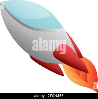 launching spaceship explore adventure icon design vector illustration Stock Vector