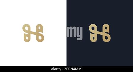 Letter H logo icon design template elements Stock Vector