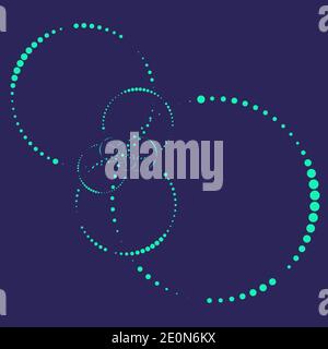 An abstract circular shape background image. Stock Vector