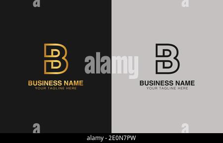 B BB initial logo | initial  based abstract modern minimal creative logo, vector template image. luxury logotype logo. Typography  initials logo. Stock Vector