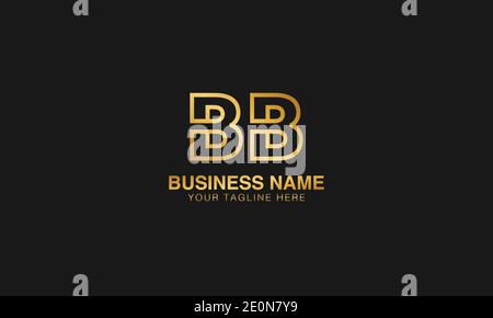 BB B initial logo | initial  based abstract modern minimal creative logo, vector template image. luxury logotype logo. Typography  initials logo. Stock Vector