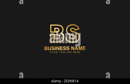 BS B S initial logo | initial  based abstract modern minimal creative logo, vector template image. luxury logotype logo. Typography  initials logo. Stock Vector