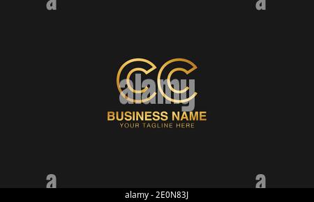 CC C initial logo | initial  based abstract modern minimal creative logo, vector template image. luxury logotype logo. Typography  initials logo. Stock Vector