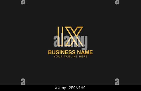 IX I X initial based letter typography logo design vector Stock Vector