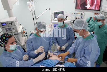 Robot-assisted surgery, Greece Stock Photo