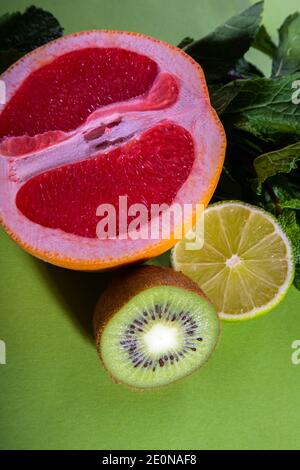 Photo of a juicy lemon. Photo on a light background. Copy space. Paste ...