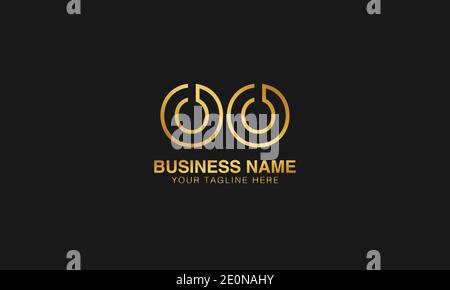 OO O initial based letter typography logo design vector Stock Vector