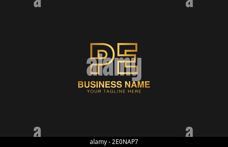 PE P E initial based letter typography logo design vector Stock Vector