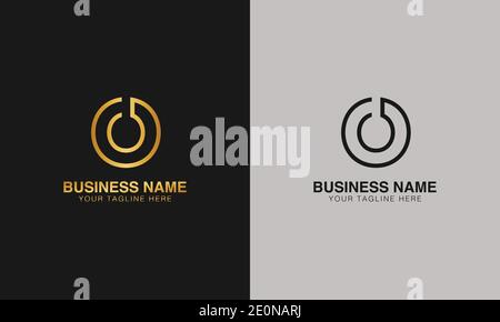 O OO initial based letter typography logo design vector Stock Vector