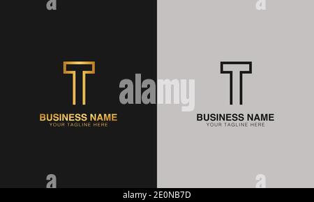 TT T initial based letter typography logo design vector Stock Vector