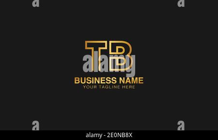TB T B initial based letter typography logo design vector Stock Vector