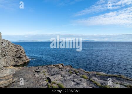 County Sligo seen from St Johns Point in County Donegal - Ireland. Stock Photo