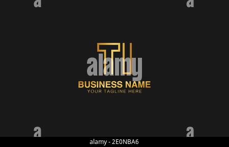 TI T I initial based letter typography logo design vector Stock Vector