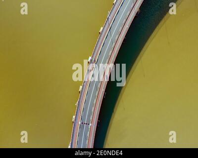 A road bridge from above in Amasterdam Stock Photo