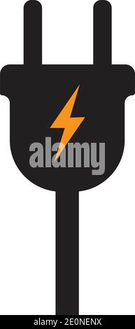 electrical plug Logo Template vector icon illustration design Stock Vector