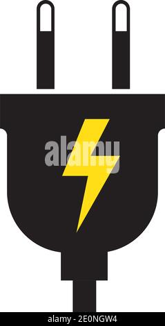 electrical plug Logo Template vector icon illustration design Stock Vector