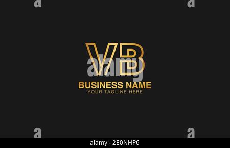 VB V B initial logo | initial  based abstract modern minimal creative logo, vector template image. luxury logotype logo. Typography  initials logo. Stock Vector