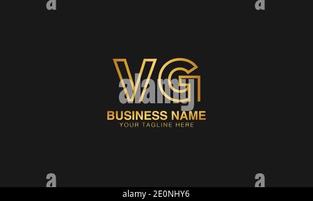 VG V G initial logo | initial  based abstract modern minimal creative logo, vector template image. luxury logotype logo. Typography  initials logo. Stock Vector