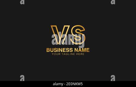 VS V S initial logo | initial  based abstract modern minimal creative logo, vector template image. luxury logotype logo. Typography  initials logo. Stock Vector