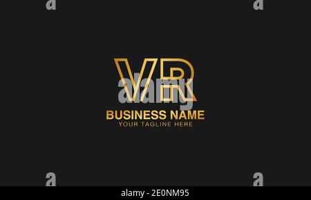 VR V  R initial logo | initial  based abstract modern minimal creative logo, vector template image. luxury logotype logo. Typography  initials logo. Stock Vector