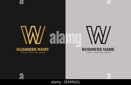 W WW initial logo | initial  based abstract modern minimal creative logo, vector template image. luxury logotype logo. Typography  initials logo. Stock Vector