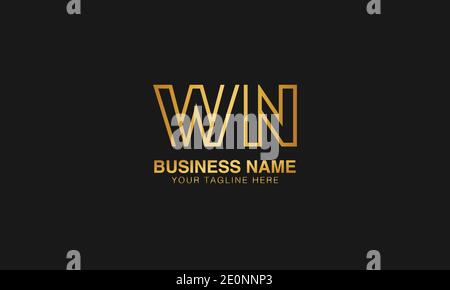 WN W  N initial logo | initial  based abstract modern minimal creative logo, vector template image. luxury logotype logo. Typography  initials logo. Stock Vector