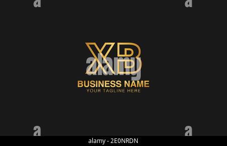 XB X B initial logo | initial  based abstract modern minimal creative logo, vector template image. luxury logotype logo. Typography  initials logo. Stock Vector