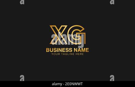 XG X G initial logo | initial  based abstract modern minimal creative logo, vector template image. luxury logotype logo. Typography  initials logo. Stock Vector