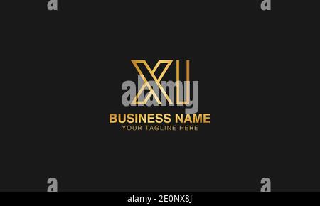 XI X I initial logo | initial  based abstract modern minimal creative logo, vector template image. luxury logotype logo. Typography  initials logo. Stock Vector