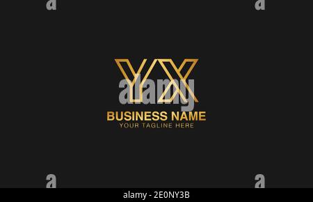 YX Y X initial logo | initial  based abstract modern minimal creative logo, vector template image. luxury logotype logo. Typography  initials logo. Stock Vector