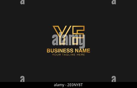 YF Y F initial logo | initial  based abstract modern minimal creative logo, vector template image. luxury logotype logo. Typography  initials logo. Stock Vector