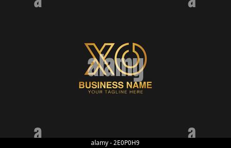 XO X O initial logo | initial  based abstract modern minimal creative logo, vector template image. luxury logotype logo. Typography  initials logo. Stock Vector