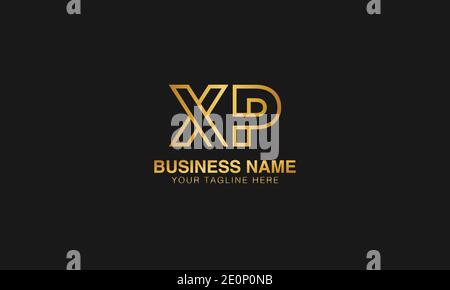 XP X P initial logo | initial  based abstract modern minimal creative logo, vector template image. luxury logotype logo. Typography  initials logo. Stock Vector