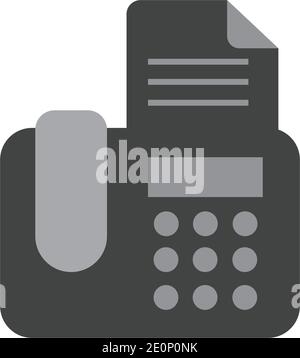 fax machine Logo Template vector icon design Stock Vector