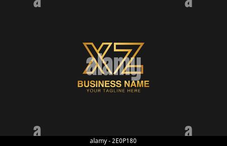 XZ X  Z initial logo | initial  based abstract modern minimal creative logo, vector template image. luxury logotype logo. Typography  initials logo. Stock Vector