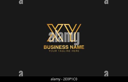 XY X Y initial logo | initial  based abstract modern minimal creative logo, vector template image. luxury logotype logo. Typography  initials logo. Stock Vector