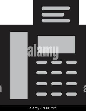 fax machine Logo Template vector icon design Stock Vector
