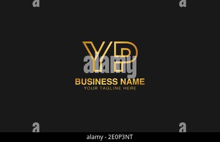YP Y  P initial logo | initial  based abstract modern minimal creative logo, vector template image. luxury logotype logo. Typography  initials logo. Stock Vector