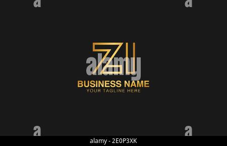 ZI Z I initial logo | initial  based abstract modern minimal creative logo, vector template image. luxury logotype logo. Typography  initials logo. Stock Vector
