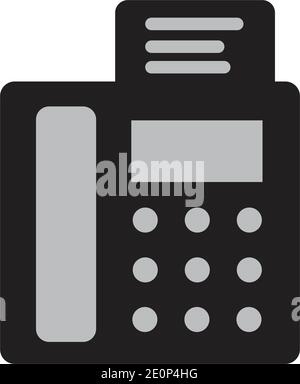 fax machine Logo Template vector icon design Stock Vector